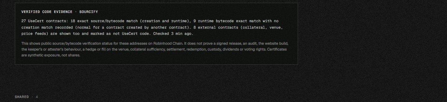 Sourcify evidence on /contracts